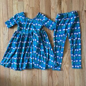 Hanna Andersson Tulip Dress and Leggings Set